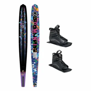 HO Girl's Future Omni Jungle Slalom Ski w/ Double Stance UltraLite Bindings
