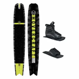 HO Hovercraft Fluro Camo Slalom Ski w/ Stance UltraLite Binding and Adjustable Rear Toe Plate