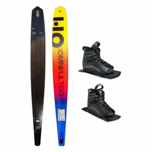 HO Omni Ultra Black Slalom Ski w/ Double Stance UltraLite Bindings