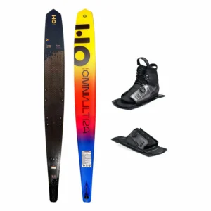 HO Omni Ultra Black Slalom Ski w/ Stance ATOP Binding and Stance ATOP Rear Toe Plate