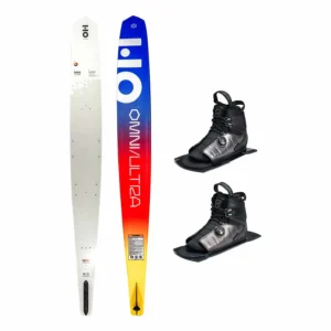 HO Omni Ultra White Slalom Ski w/ Double Stance ATOP Bindings