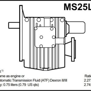 NEW Volvo Penta MS25L 2.74 Marine Gearbox