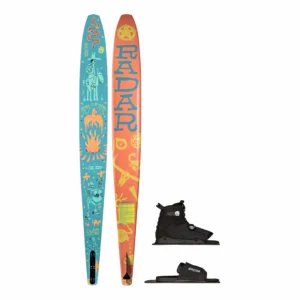 Radar Boy's T.R.A. Slalom Ski w/ Vector BOA Binding and Adjustable Rear Toe Plate