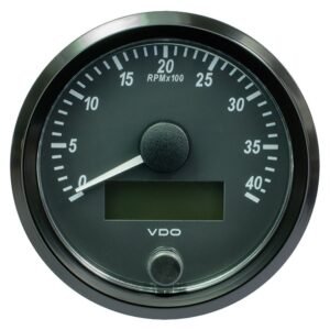 VDO SingleViu 80mm (3-1/8) Tachometer - 4,000 RPM