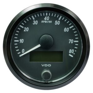 VDO SingleViu 80mm (3-1/8) Tachometer - 8000 RPM