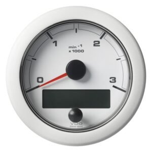 Veratron 3-3/8 (85MM) OceanLink NMEA 2000 Tachometer - 3000 RPM - White Dial & Bezel