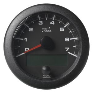 Veratron 3-3/8 (85MM) OceanLink NMEA 2000 Tachometer - 7000 RPM - Black Dial & Bezel