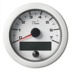 Veratron 3-3/8 (85MM) OceanLink NMEA 2000 Tachometer - 7000 RPM - White Dial & Bezel