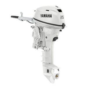 Yamaha 25HP F25SWTHC2 White Outboard Motor - 15" Shaft